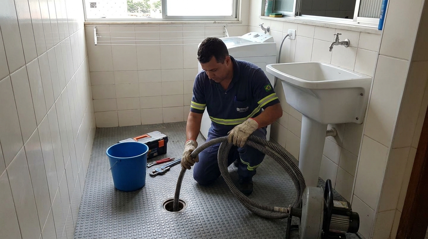 Desobstrução na Cozinha em Volta Redonda‑RJ